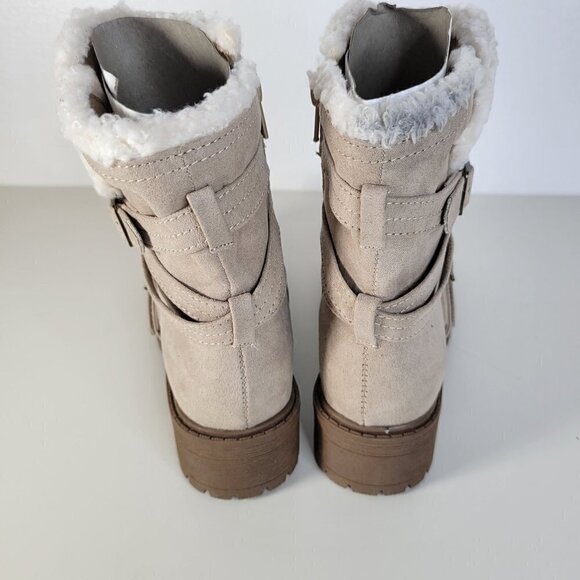 STEVE MADDEN Cozy Boots Taupe | 1 Little Kid Girl - NEW - Picture 6 of 16